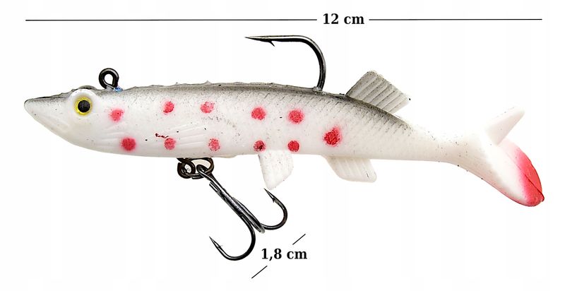 GUMA Uzbrojona w kotwicę i główkę jigową Kopyto przynęta 12 cm 23 g zdjęcie 2