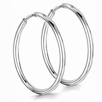 KLASYCZNE SREBRNE KOLCZYKI GRUBE DUŻE SOLIDNE KOŁA KÓŁKA 2MM 3CM SREBRO 925