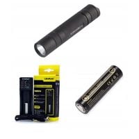 LATARKA CONVOY S2+ T6-4C OGNIWO ŁADOWARKA Liitokala Lii-100 ZESTAW