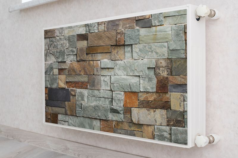 MATA Magnetyczna Na Kaloryfer Kamienna Ściana Mur 80cm x 60cm zdjęcie 4