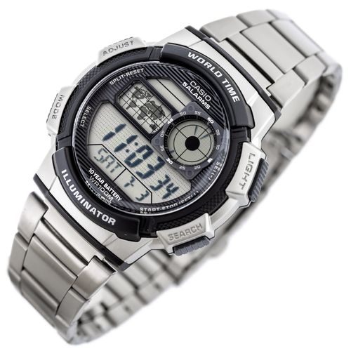 ZEGAREK MĘSKI CASIO AE-1000WD 1A (zd073h) - WORLD TIME + BOX na Arena.pl
