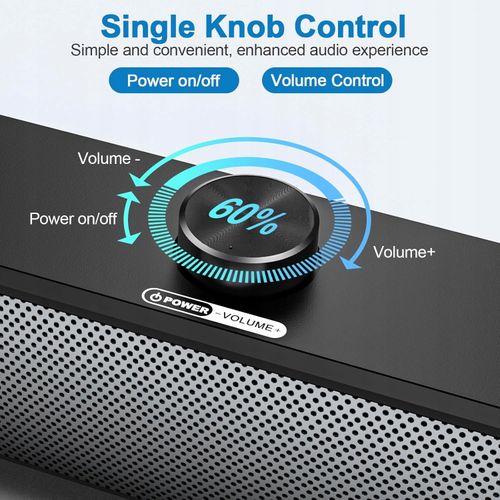 GŁOŚNIK KOMPUTEROWY USB AUX SOUNDBAR RGB HPYLIF -H Oświetlenie RGB na Arena.pl