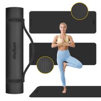 Mata gimnastyczna do ćwiczeń joga pilates fitness 183x61cm TPE 4mm Rebel