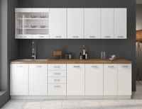 Meble kuchenne EKO WHITE 260cm