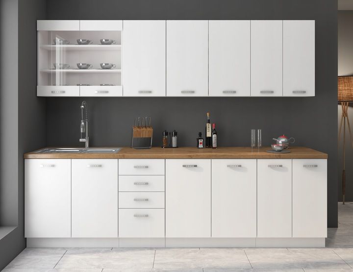 Meble kuchenne EKO WHITE 260cm zdjęcie 1