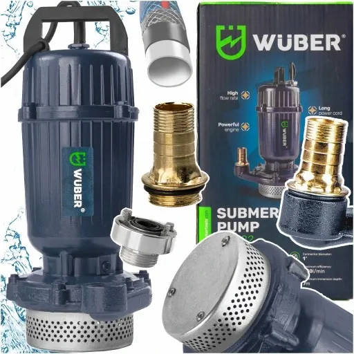 POMPA DO WODY BRUDNEJ CZYSTEJ ZANURZENIOWA SITKO SITO SZAMBA 2100W 1" zdjęcie 1