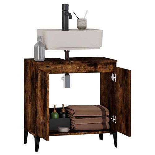 Szafka pod umywalkę, przydymiony dąb, 58x33x60 cm na Arena.pl