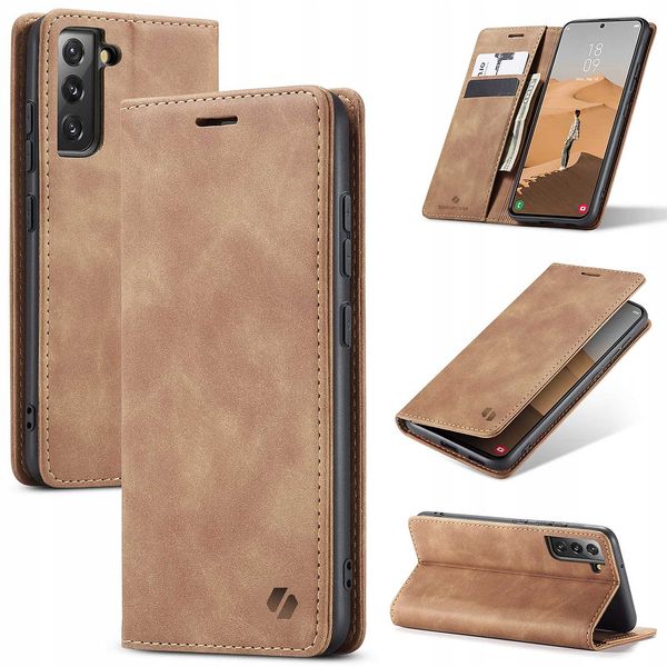 Spacecase Wallet Galaxy S22 Light Brown zdjęcie 5