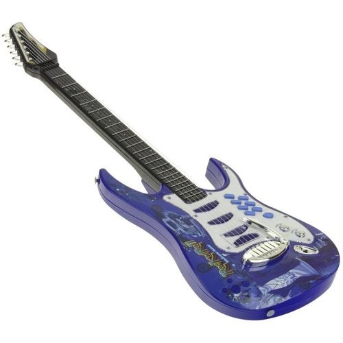 Gitara Elektryczna Wzmacniacz Mikrofon Niebieska na Arena.pl