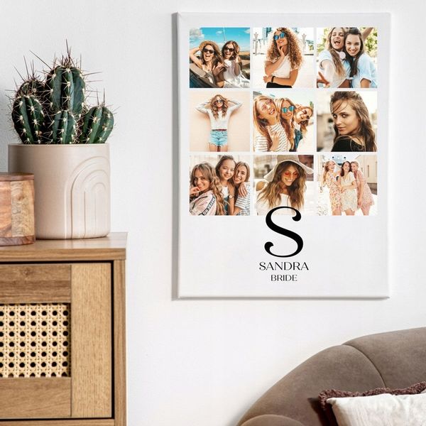 Obraz na płótnie 30x40 dowolne zdjęcie z NADRUKIEM PREZENT dla PANNY MŁODEJ zdjęcie 13
