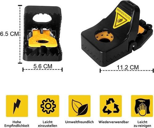 Zestaw 6 profesjonalnych pułapek na myszy na Arena.pl