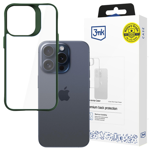 Apple iPhone 15 Pro Max - 3mk Satin Armor Case+ Green na Arena.pl