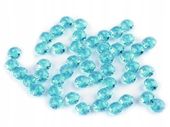 BĄCZKI PLASTIK NIEBIESKI LAZUR 4x6MM 50SZT
