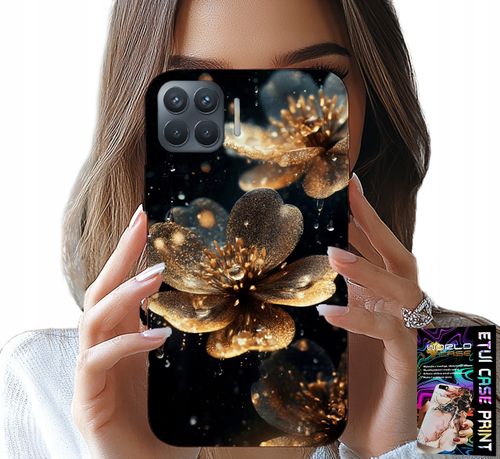 ETUI DO OPPO RENO 4 LITE - PIĘKNE WZORY KWIATÓW, PLECKI, FUTERAŁ na Arena.pl