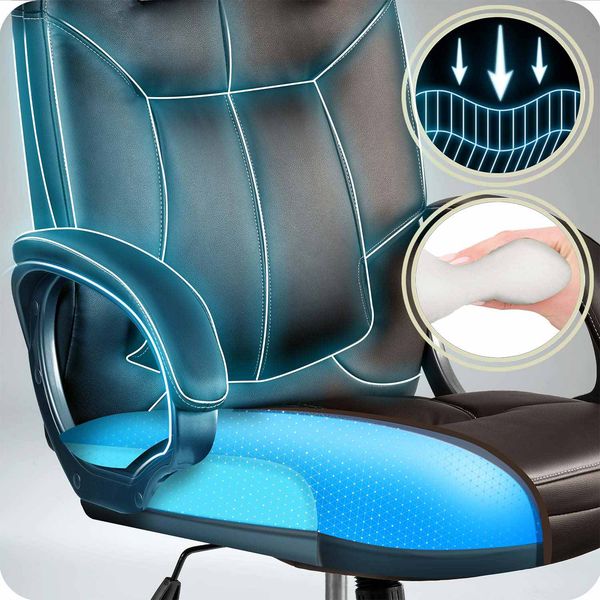 Fotel biurowy obrotowy Sofotel ciemny brąz zdjęcie 9