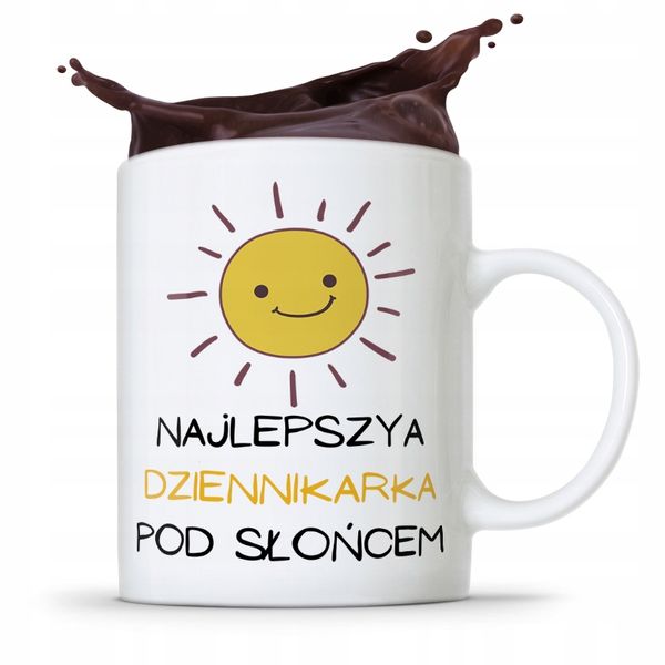 Kubek Dziennikarza Reportera Najlepsza Pod Słońcem Z Nadrukiem Ze Zdjęciem zdjęcie 1