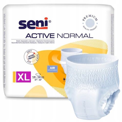 SENI ACTIVE NORMAL XL MAJTKI CHŁONNE DLA DOROSŁYCH 10 SZT. na Arena.pl