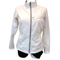 Kurtka damska lekka przejściowa wiatrówka biała dopasowana M wiosenna
