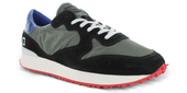 D.A.T.E. Półbuty męskie - Spike Nylon Army - rozmiar 42 - czarne skórzane
