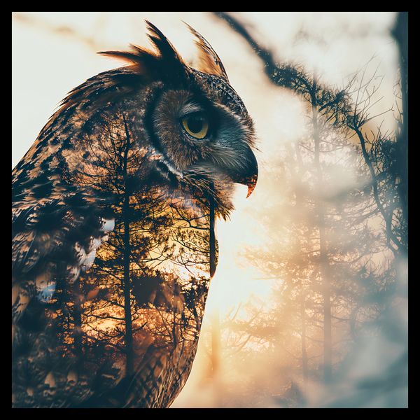 Plakat 50x50cm Sowi Duch zdjęcie 2