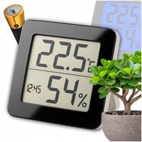 TERMOMETR I HIGROMETR POKOJOWY LED ELEKTRONICZNY WEWNĘTRZNY CYFROWY