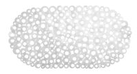 Mata łazienkowa antypoślizgowa 69 x 38 cm przyssawki szara transparentna