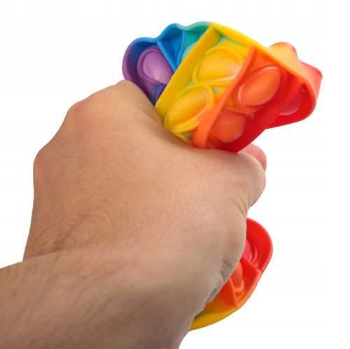 ZABAWKA SENSORYCZNA KWADRAT RAINBOW na Arena.pl