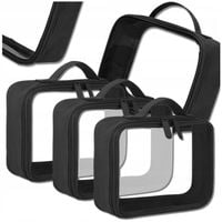 Zestaw Lotniczy kosmetyczka Torba x3 PODRÓŻNA MĘSKA DAMSKA przezroczysta