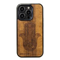 drewniane etui bewood do iphone 15 pro hamsa imbuia