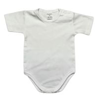 BODY BIAŁE krótki rękaw gładkie chrzest 62