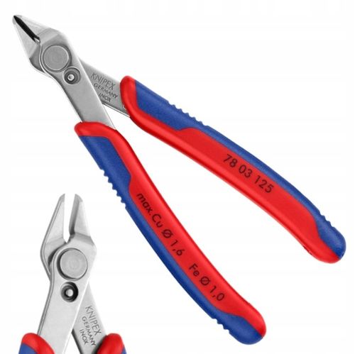 Szczypce Boczne Tnące Precyzyjne Stal 125mm SuperKnips KNIPEX 78 03 125 na Arena.pl