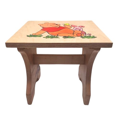 Drewniane Krzesełko Dla Dziecka z Kubusiem Puchatkiem Ręcznie Malowane na Arena.pl