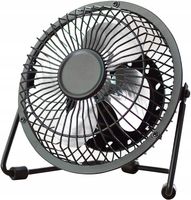 WIATRAK WENTYLATOR USB STOJĄCY METALOWY BIUROWY STOŁOWY WIATRACZEK NA BIURK