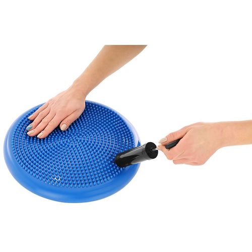 DYSK PODUSZKA SENSOMOTORYCZNA Z POMPKĄ 33CM NIEBIESKI ENERO FIT na Arena.pl