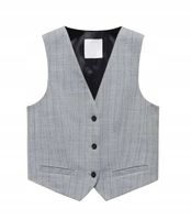MANGO Waistcoat - SZARY EUR-USA S KAMIZELKA