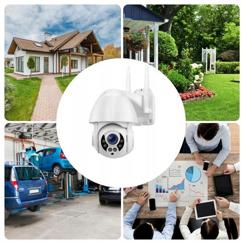 Kamera Wifi Zewnętrzna SMART 5MPx Obrotowa POLSKA APLIKACJA Śledzenie Ruchu na Arena.pl