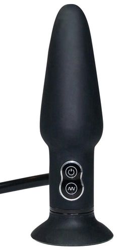 true black vibrating butt plug na Arena.pl
