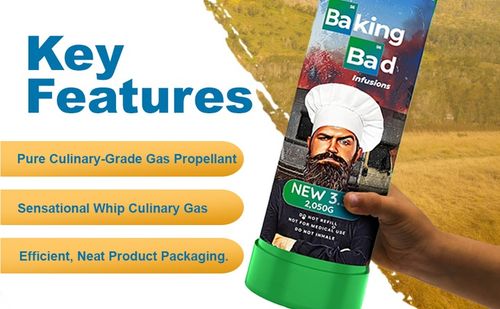 Zestaw N2O Nitro BAKING BAD 2050g Podtlenek azotu cracker GAZ + balony na Arena.pl