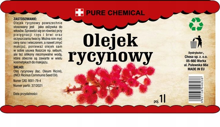 OLEJ RYCYNOWY NIERAFINOWANY TŁOCZONY NA ZIMNO NATURALNY + DOZOWNIK 1L zdjęcie 2