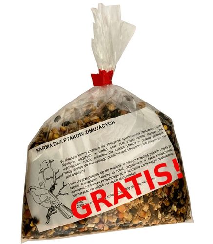 KARMNIK DLA PTAKÓW WISZĄCY NA KARMĘ ZIARNO 1,1L na Arena.pl