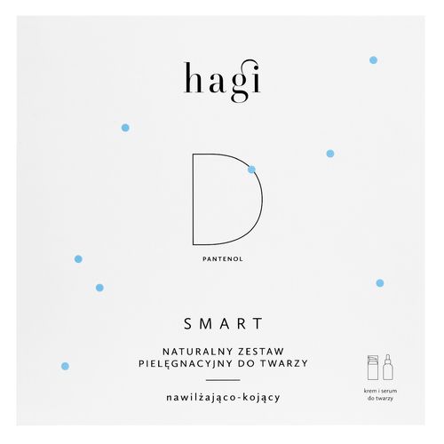 Hagi − Smart D Zestaw do Pielęgnacji Twarzy, Nawilżający Krem 30ml+Serum 30ml na Arena.pl