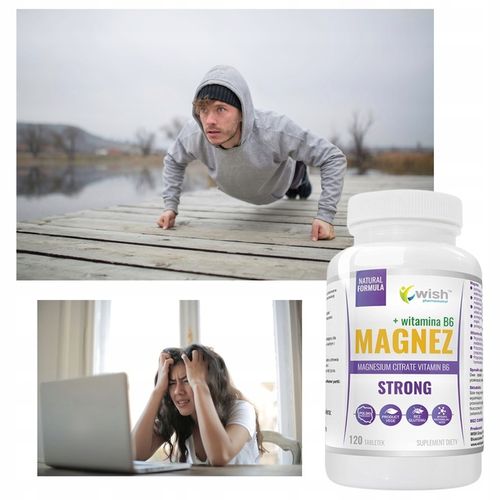 Magnez Strong+B6 Forte Skurcze Stres Wysoka dawka na Arena.pl
