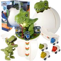 Jajko Dinozaura Wykluwający się Jajo Dinozaur Wyrzutnia Tor Zjazdowy 2w1
