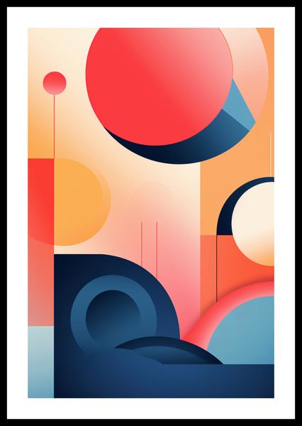 Plakat 40x60cm Geometryczne Marzenia zdjęcie 3