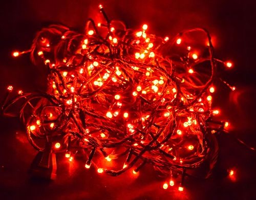 Lampki Choinkowe Led Wewnętrzne Zewnętrzne Wodoodporne Czerwone 300 LED na Arena.pl