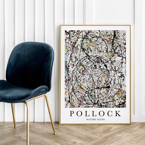 Plakat cyfrowy do wydruku pollock abstrakcja na Arena.pl