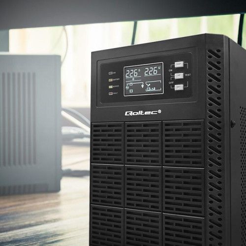 QOLTEC UPS 6KVA 6000W LCD EPO USB ON-LINE POWER FACTOR 1.0 zdjęcie 10