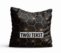 Poduszka Dekoracyjna GEOMETRYCZNA  z Twoim napisem G32