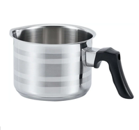 garnek nierdzewny do mleka  z dzióbkiem  12cm OLIVE