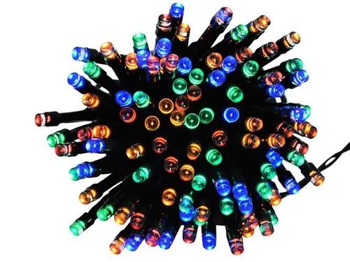 Lampki 100 LED solarne - multicolor na Arena.pl